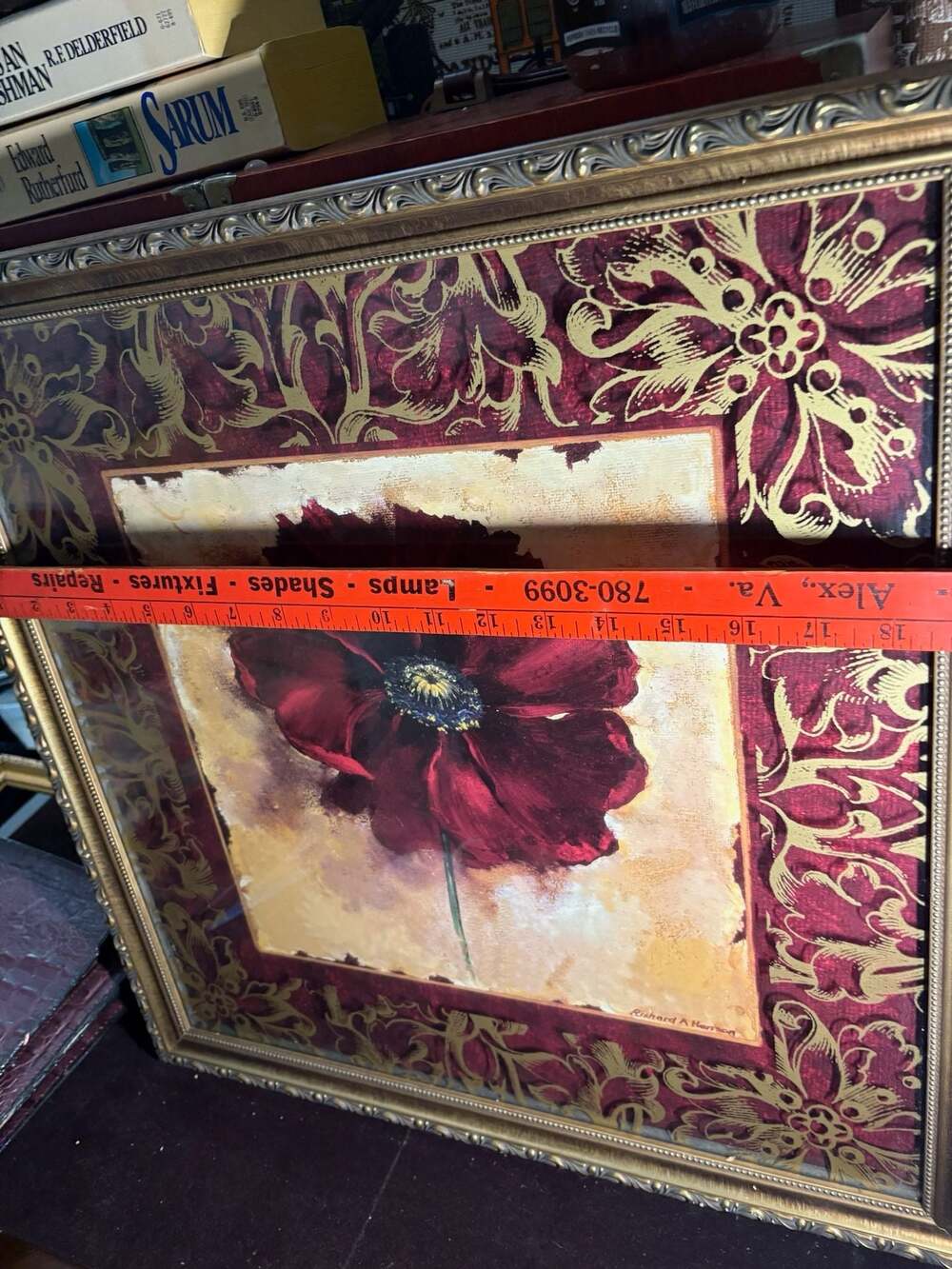 Kirkland's Red Poppy Framed Wall Art Print by Richard A. Henson - Picture 6 of 6